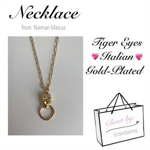 14k Gold-Plate Tiger Necklace
